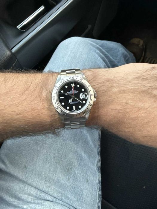 Rolex Explorer 7, mostrador preto, 40 mm, ano 2000