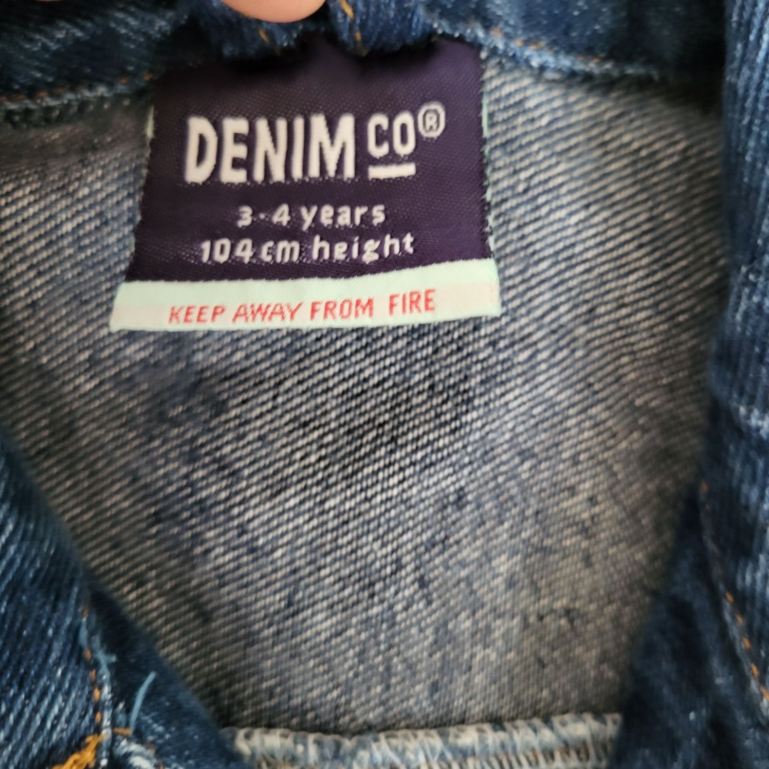 Kurtka Jeansowa Denim, 104, stan idealny, piękny kolor