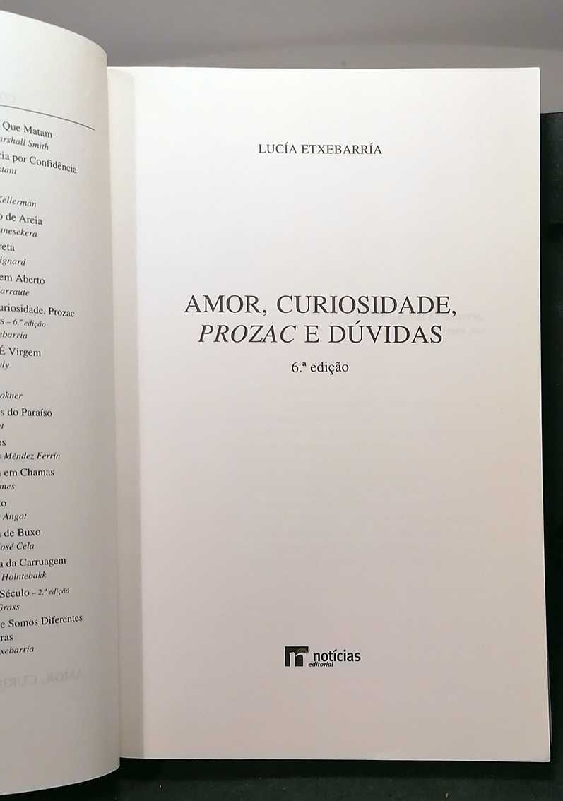 Amor, Curiosidade, Prozac e Dúvidas, de Lucía Etxebarría