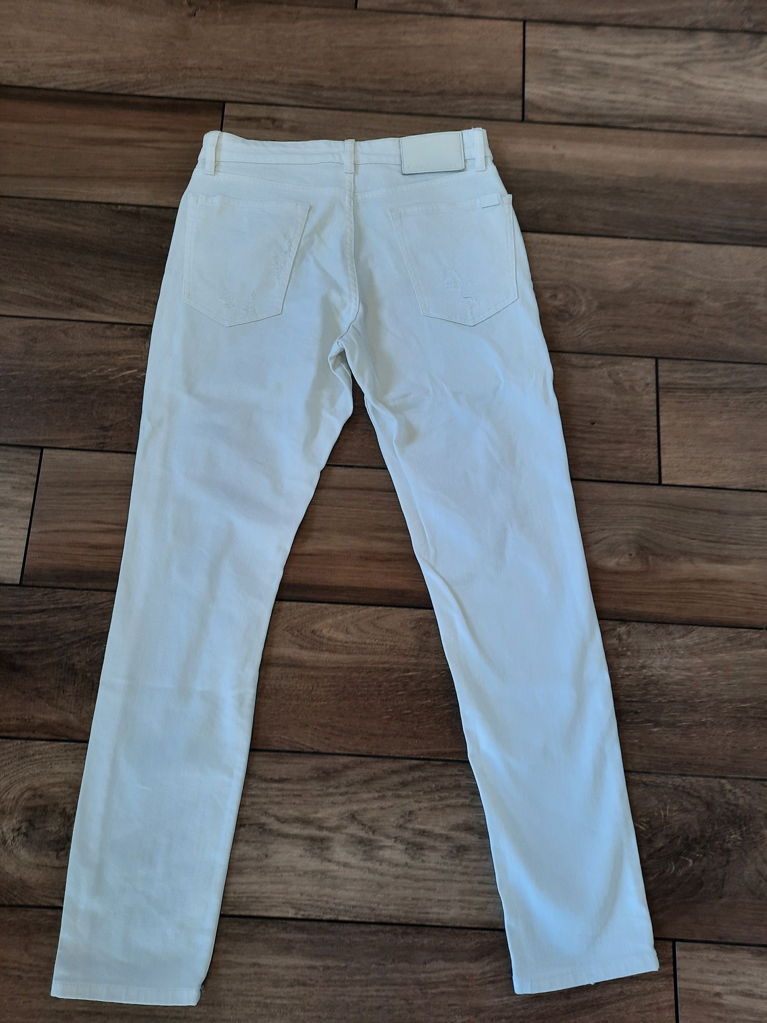 Calvin Klein Jeans damskie 100% oryginalne! roz.S/M białe