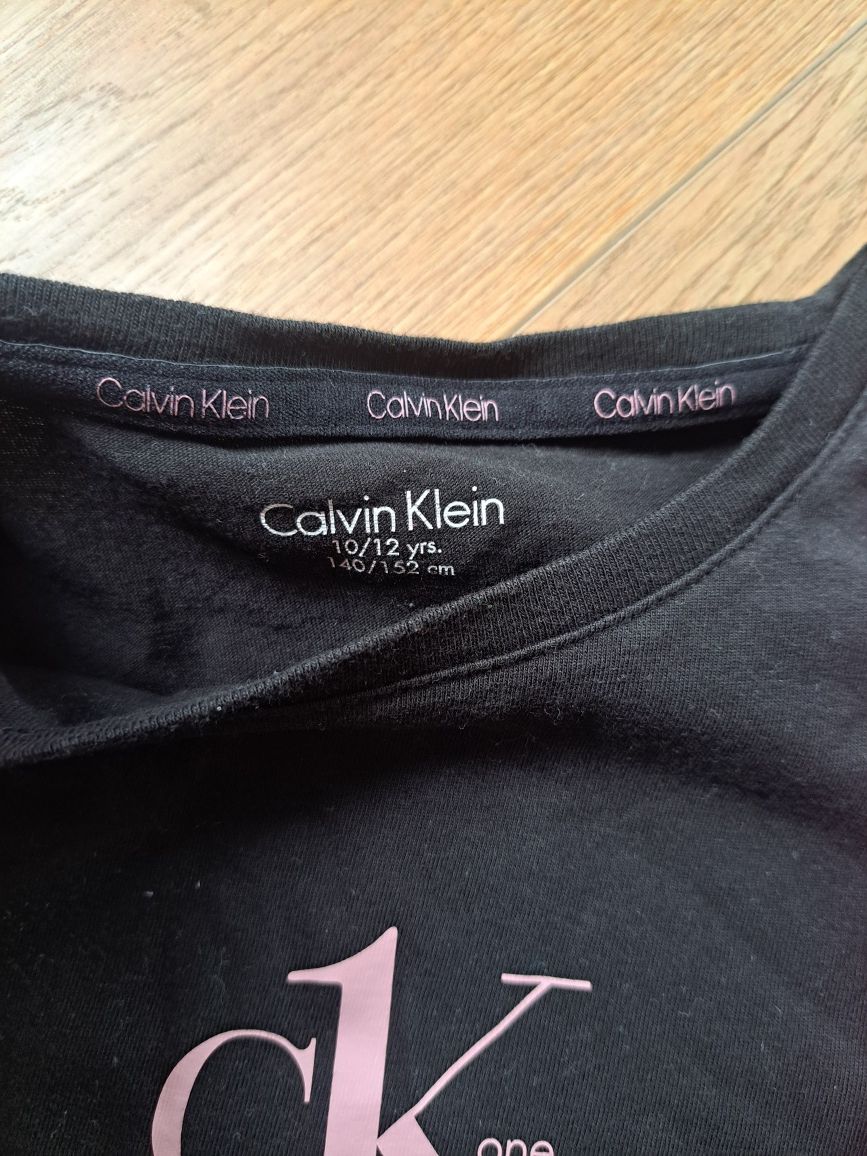 140 bluzka calvin klein dziewczynka czarna