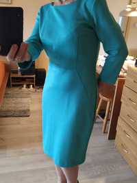 Quiosque 36/38 S/M sukienka  turkusowa zielona kobiecy krój