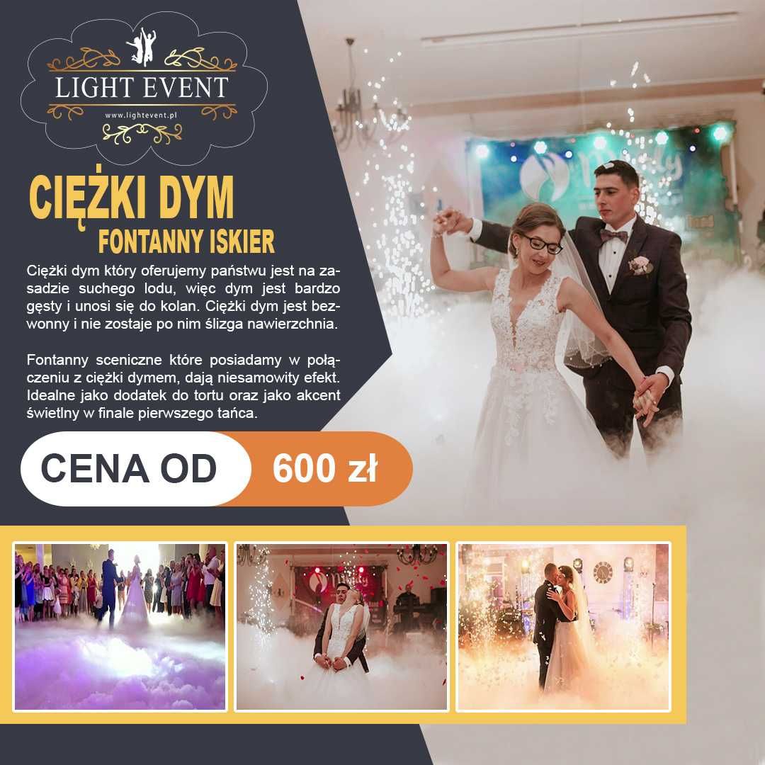 Ciezki dym, fotobudka 360, napis milosc, scianka led, telefon życzeń