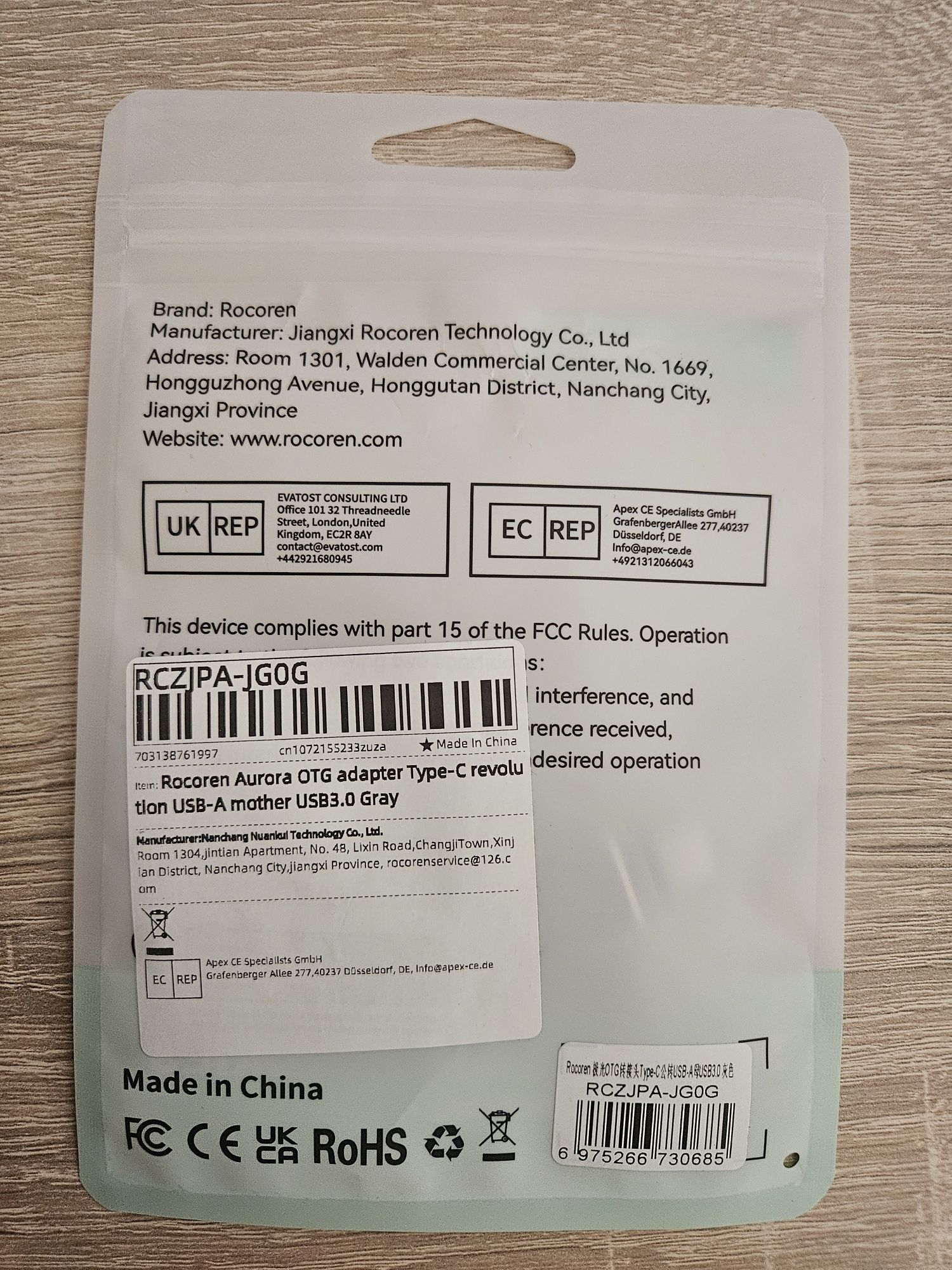 Adapter OTG Rocoren USB-C na USB-A !