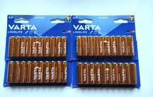 Baterie Alkaliczne Varta Longlife AA Paluszki 40 sztuk 1,20/szt LR6