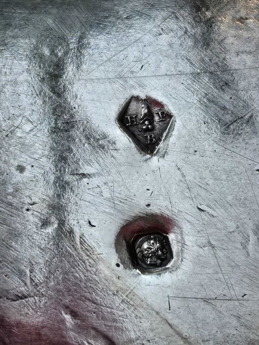 Srebrny kabaret styl Biedermeier Pr 950 Minerva Francja-Paryż XIXw