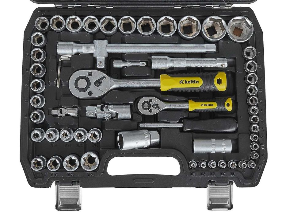 Komplet KLUCZY NASADOWYCH klucze nasadowe 108 el. 1/4" 1/2"  2364