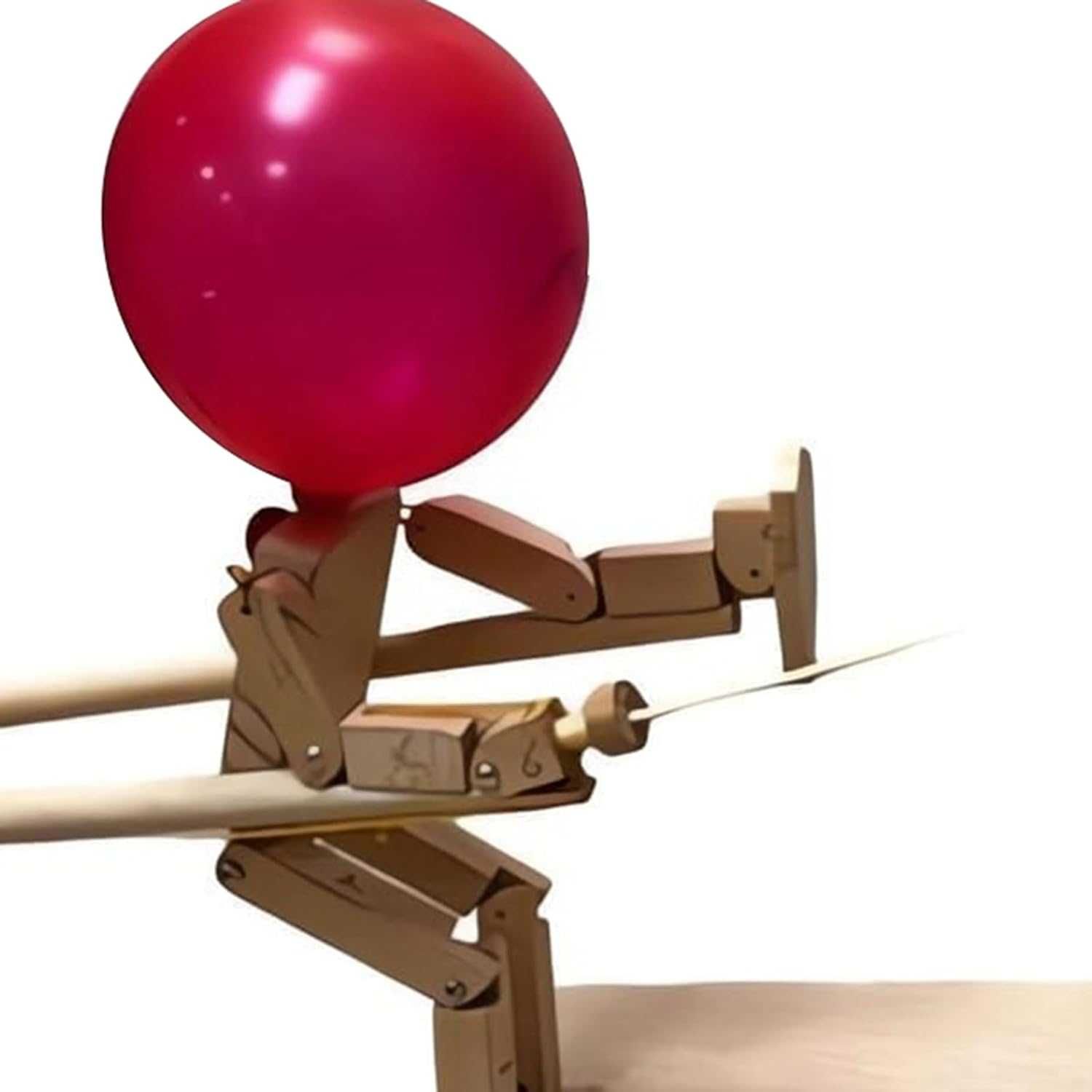 Ekscytująca gra drewniana pojedynek szermierka, przebij balona