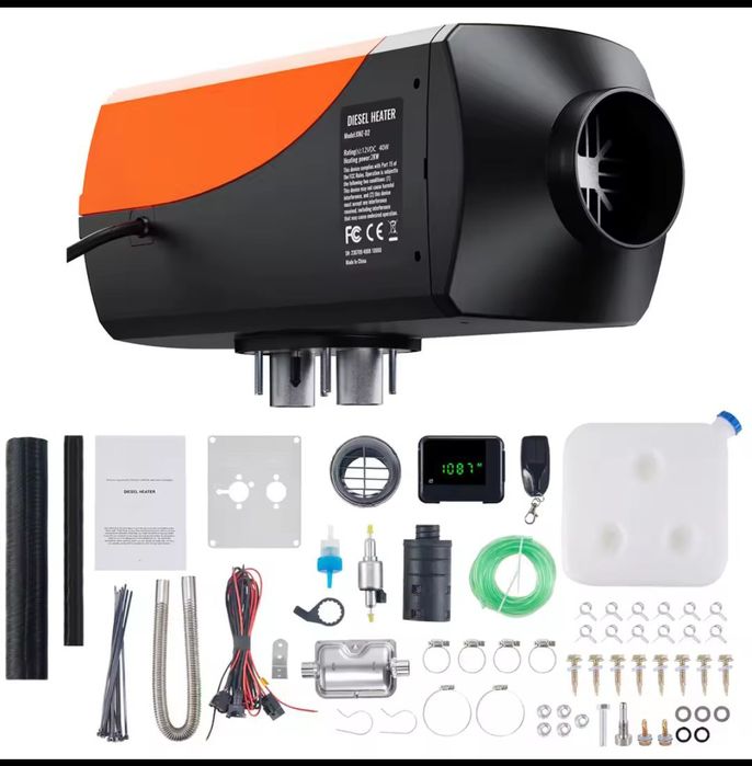 Ogrzewanie postojowe Chinwasto Webasto 2kW 12V-24V VEVOR Garaż Bus VAN