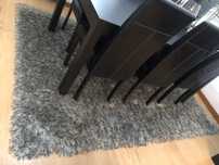 Carpete cinza prateada 1,40/2m