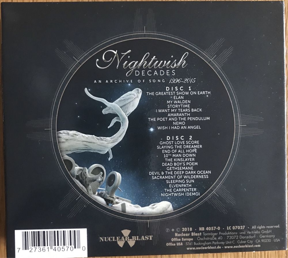 Nightwish - Decades - The ultimate Best of on limited 2 CDs