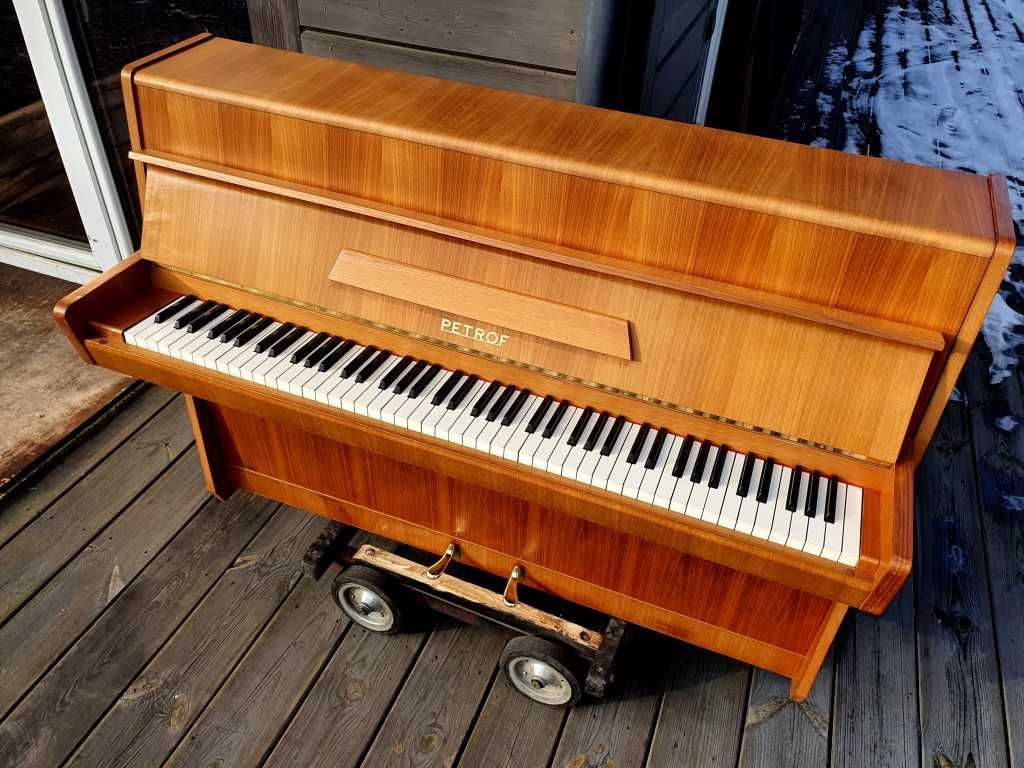 Pianino PETROF 103cm 1969r JASNY kolor drewna