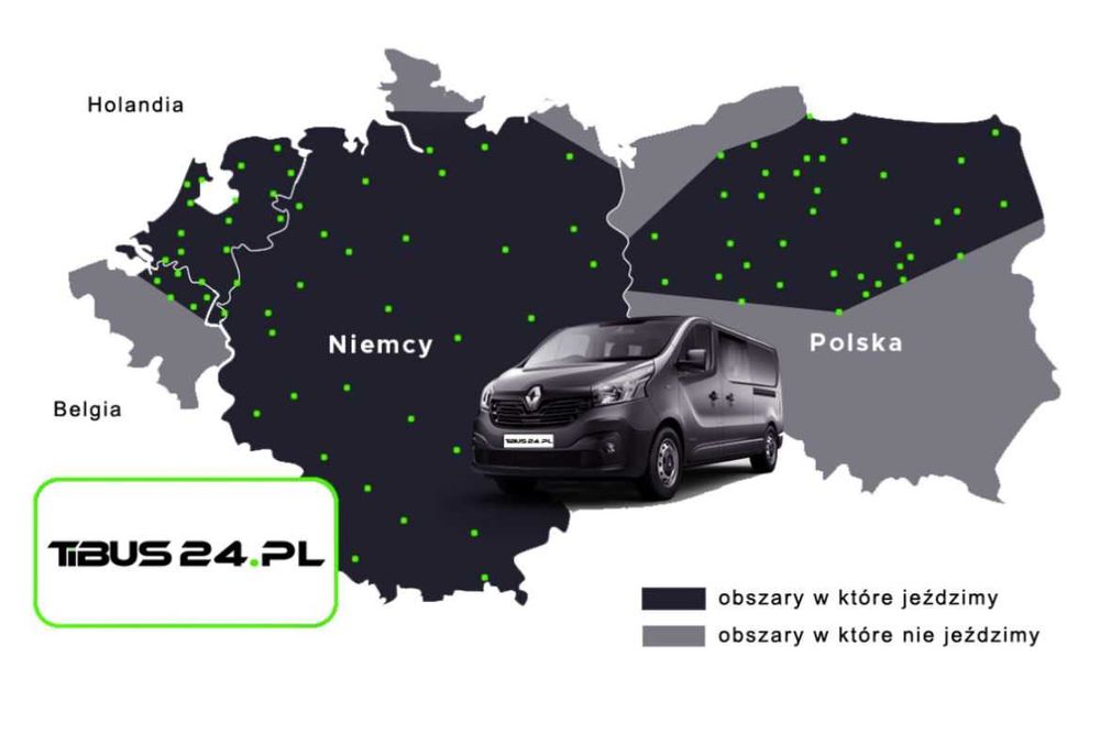 Busy Polska Niemcy Holandia z adresu pod adres