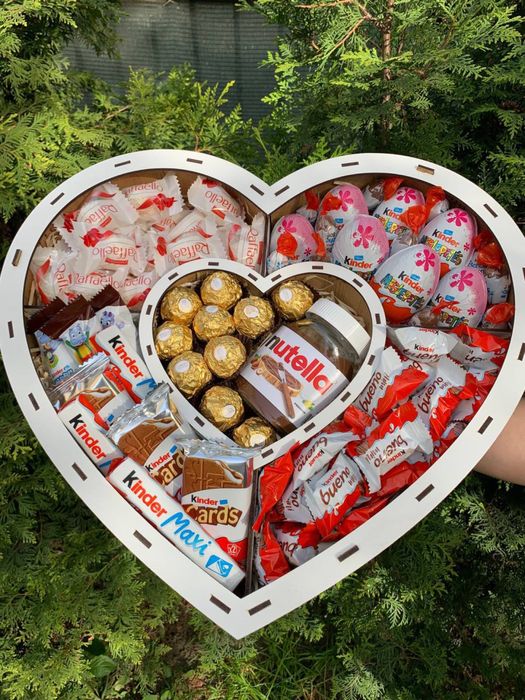 ТОП ПРОДАЖІВ! Подарунковий бокс з солодощами / Подарунок для дівчини