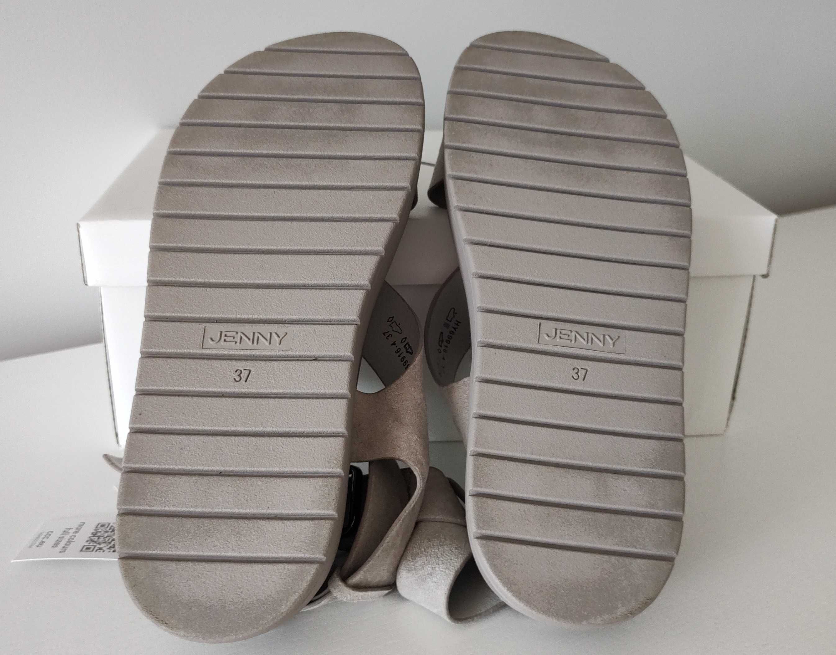 Sprzedam sandały CCC Jenny, kolor grey frey, rozm 37, nowe, faktura,