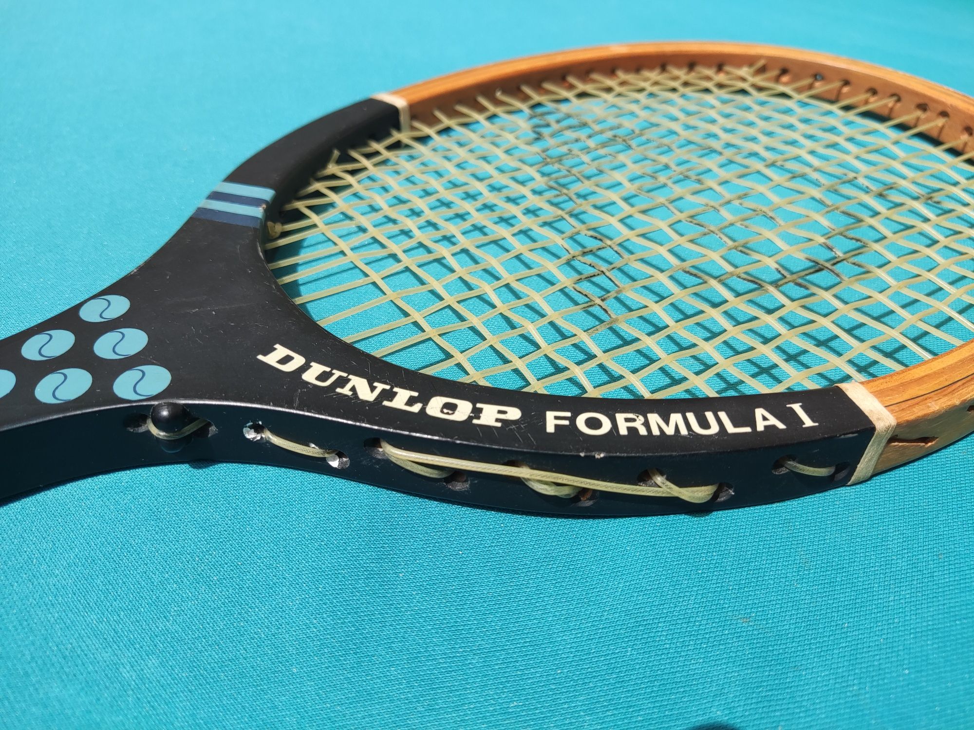 Raquete de ténis antiga "Dunlop Formula 1" vintage