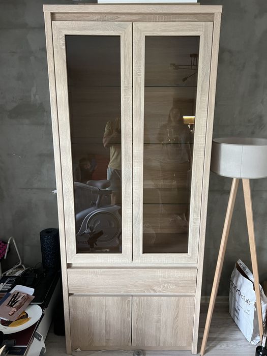 Witryna NORTON dąb sonoma – Agata Meble