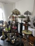Lampa antyczna lampa stojaca lampa podlogowa lampa ze stolikiem