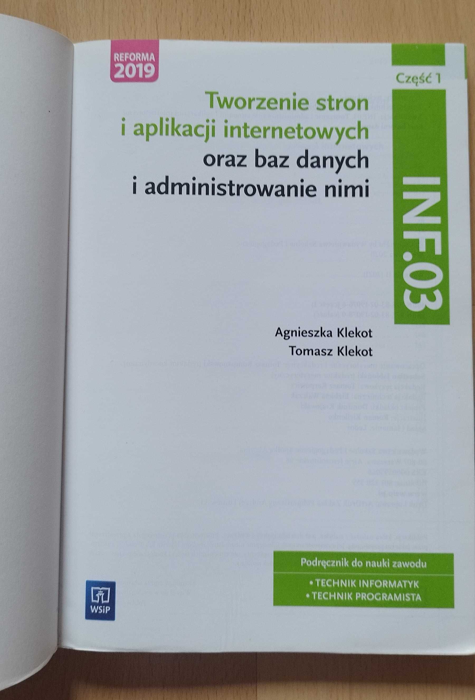 Tworzenie stron i aplikacji internetowych - część 1