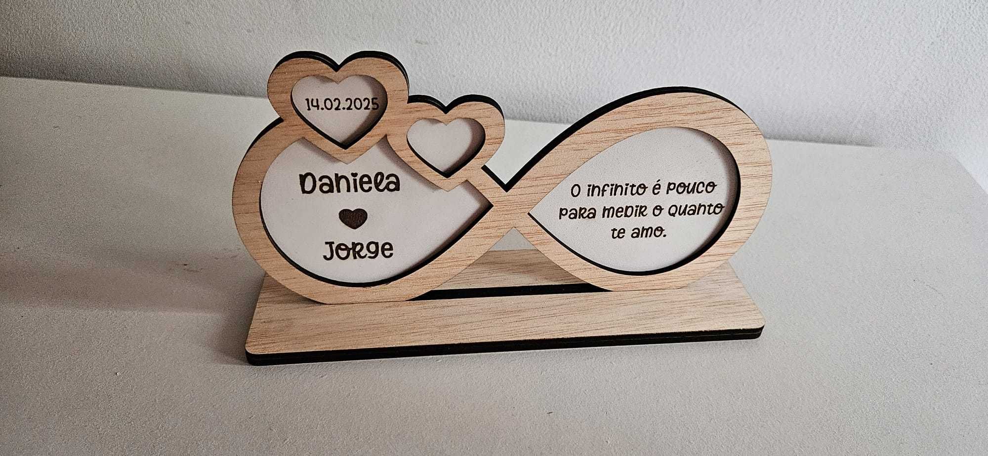 Dia dos namorados: símbolo infinito (personalizado)