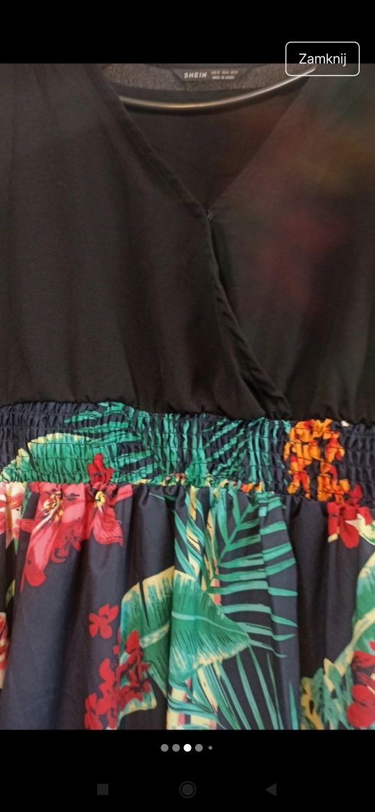 Kolorowa sukienka na lato xl/xxl