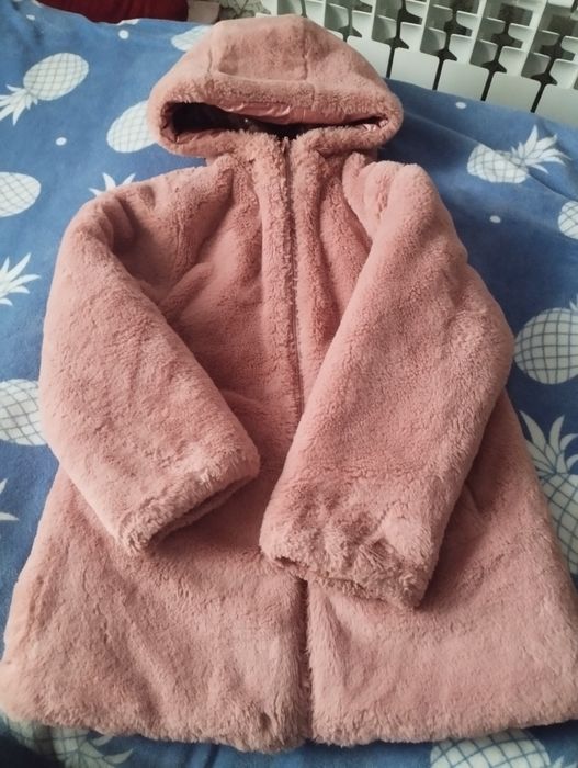 Куртка зимова для дівчинки двостороння