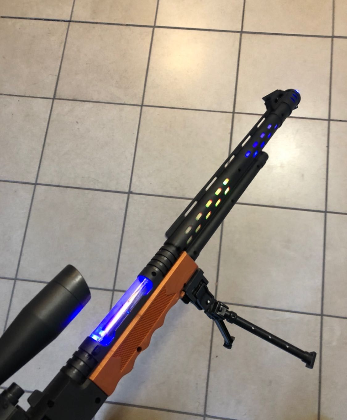 Снайперская винтовка COMMANDO 56 см,свет,звук