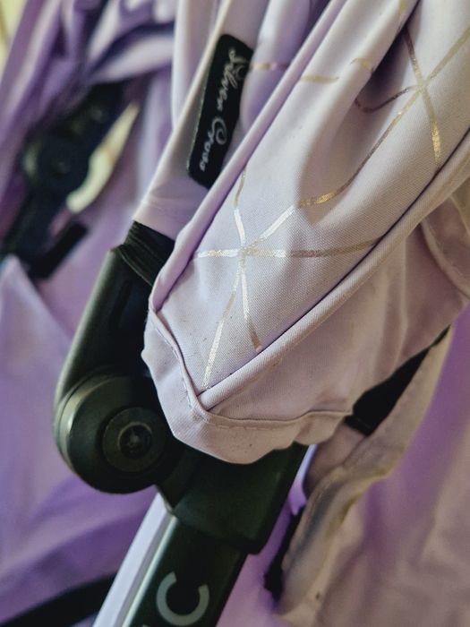 Silver Cross Clic spacerówka skladana na raz lila wózek filt UPF 50