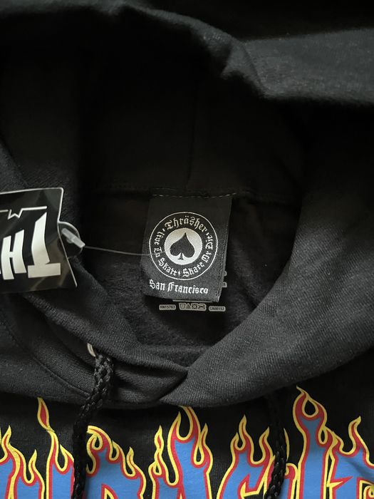 Худи Thrasher Flame Logo, polar