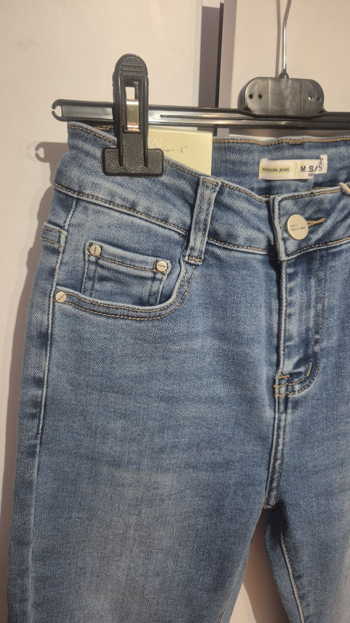 Spodnie jeansowe jeans kobieta damskie M.Sara rozmiar S , 27