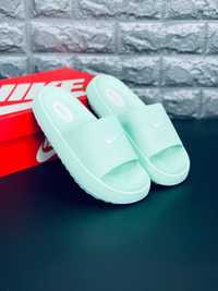 ЖЕНСКИЕ шлёпанцы Nike тапочки уличные найк бирюзового цвета 36-41