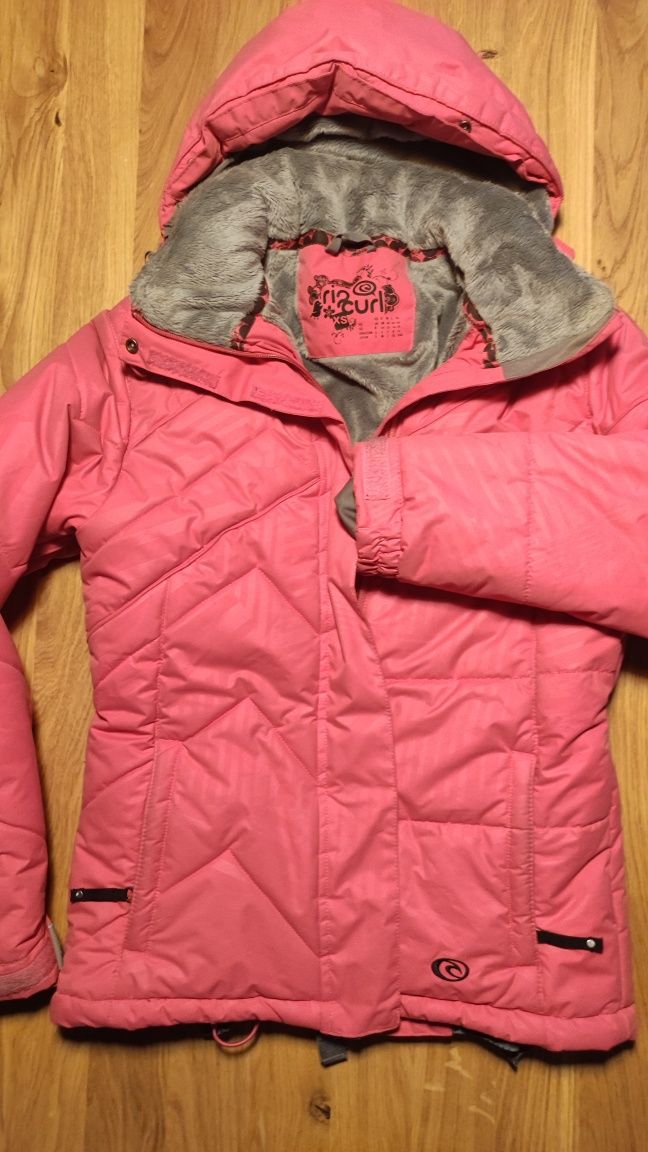 Różowa kurtka zimowa Rip Curl rozmiar 36