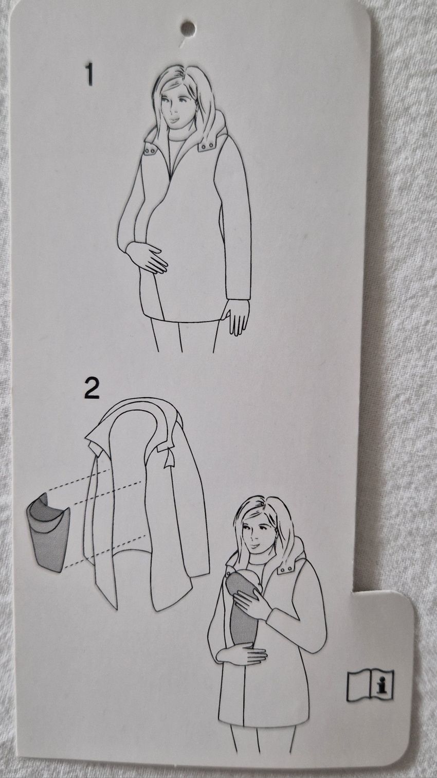 Kurtka parka ciążowa 2w1