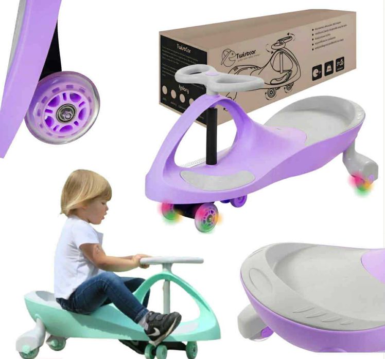 JEŹDZIK turbo AUTKO dla dzieci 3+ Led  Kierownica360° po domu dworze