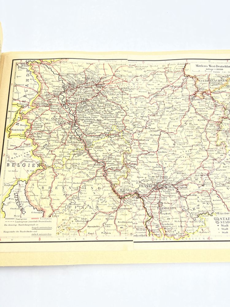 Unser Europa Der Sammel-Atlas  BERLINER niemiecki atlas mapy KB060123