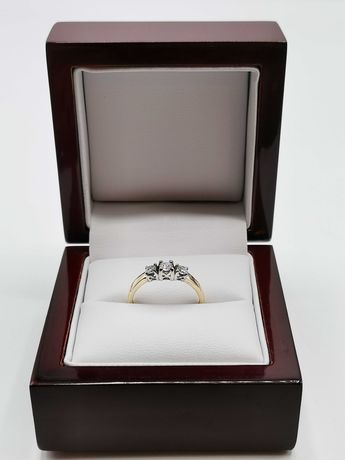 Złoty pierścionek P.585 0,33 ct Sklep Diament, Piotrkowska 76 / P