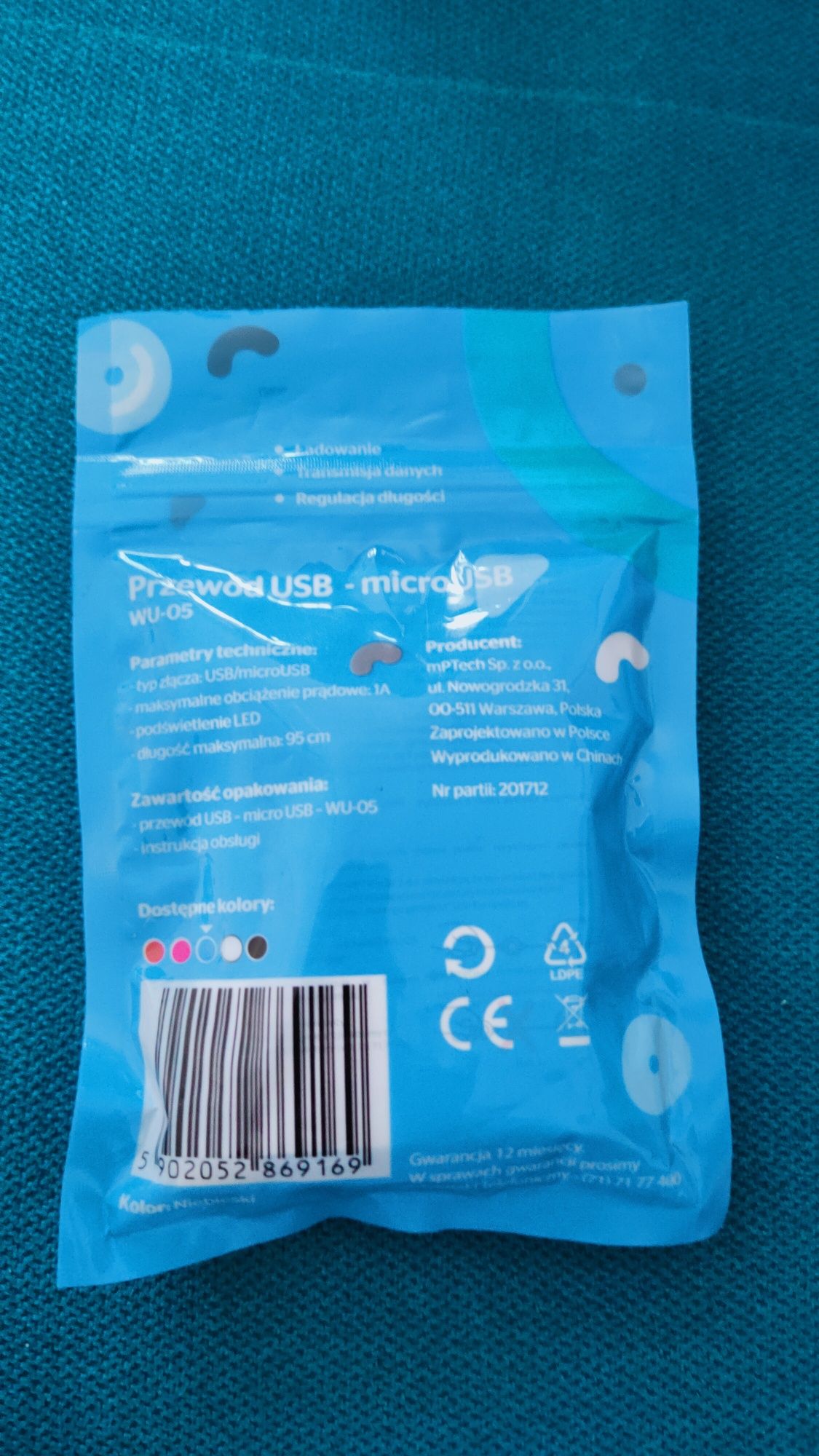 Przewód micro usb