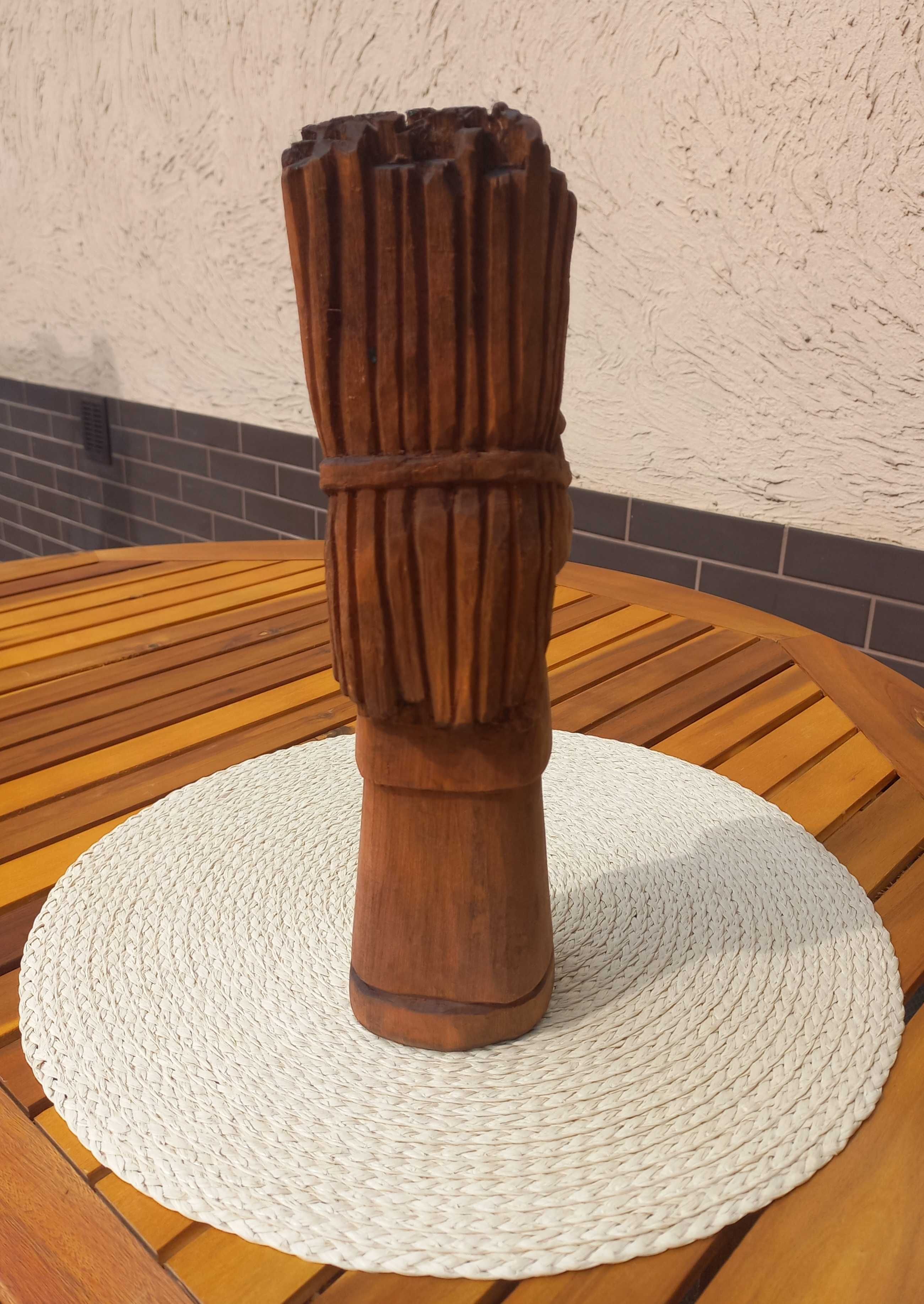 Rzeźba drewniana Baba z Chrustem * 32,5 cm
