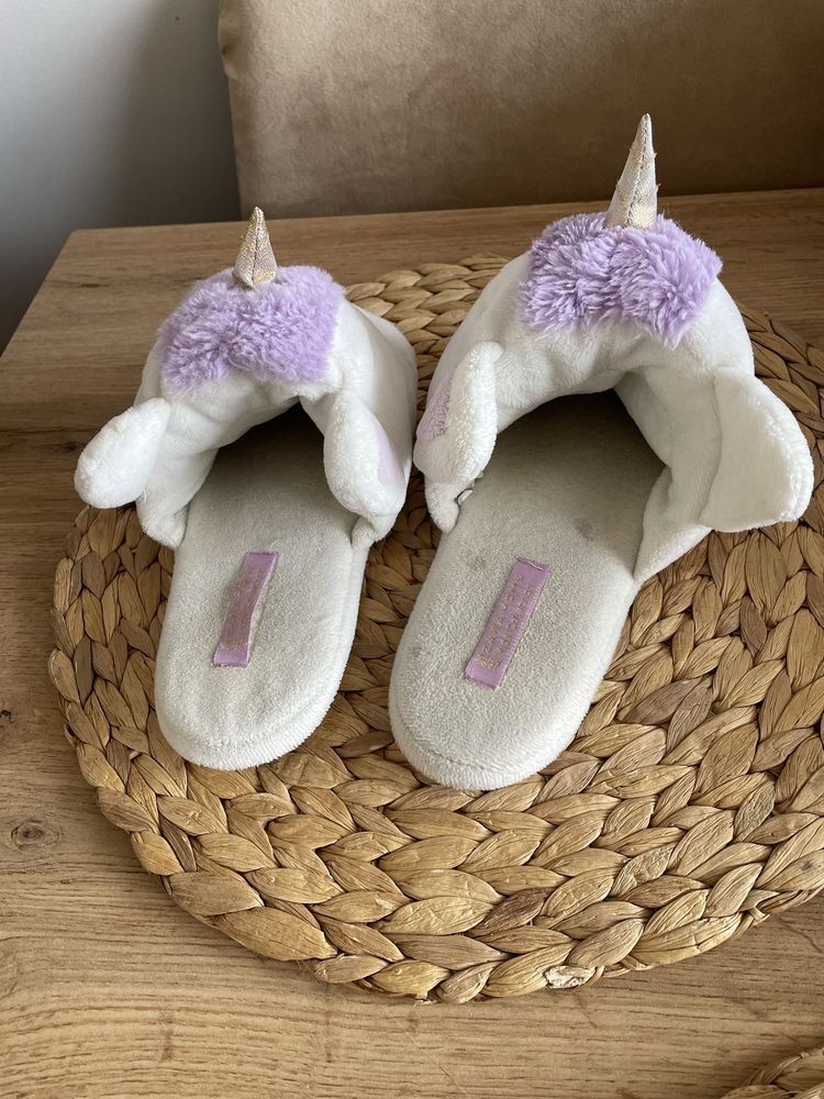 Kapcie po domu Zara Home Zara kids 36/37 z jednorożcem