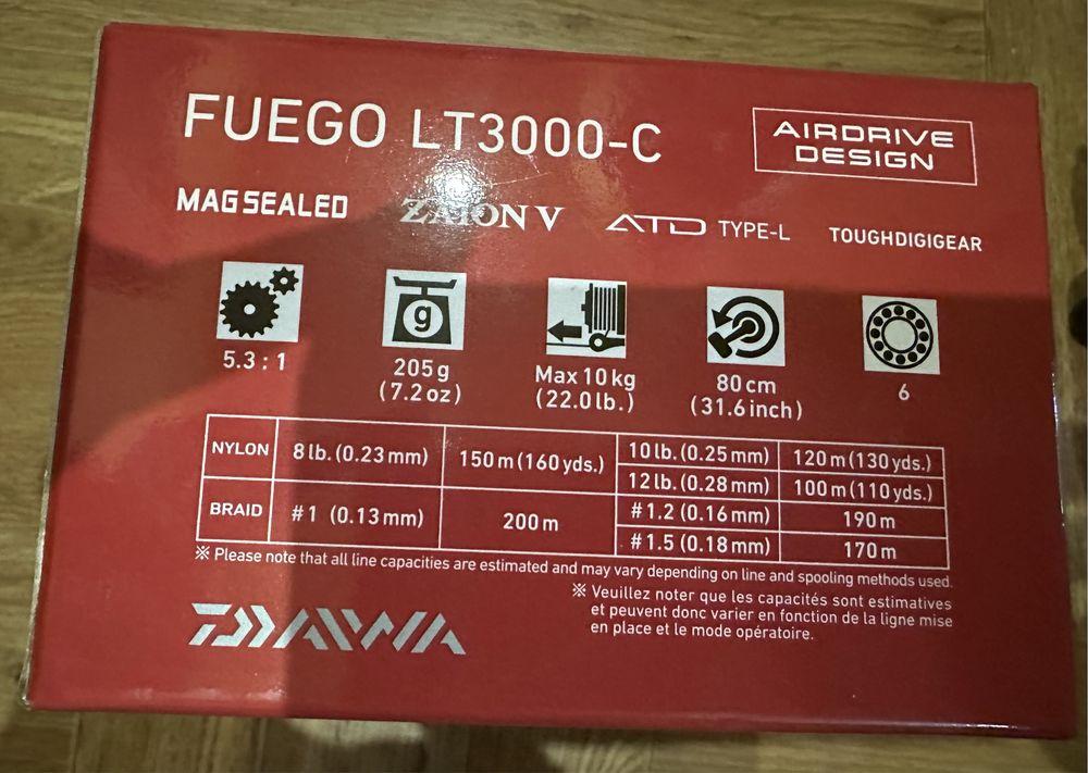 Котушка Daiwa 23 Fuego LT 3000-C