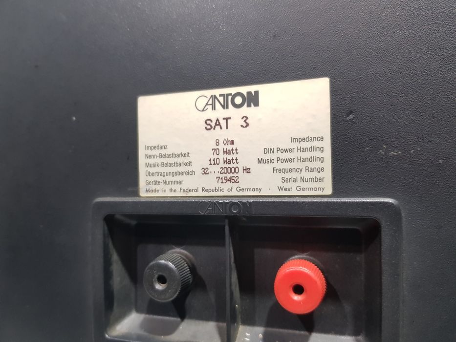 Акустика CANTON SAT 3., +1 потужність 70/110 Вт, б/у з Німеччини.