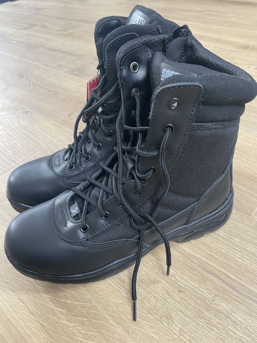 Buty robocze wysokie trzewiki czarne rozmiar 44