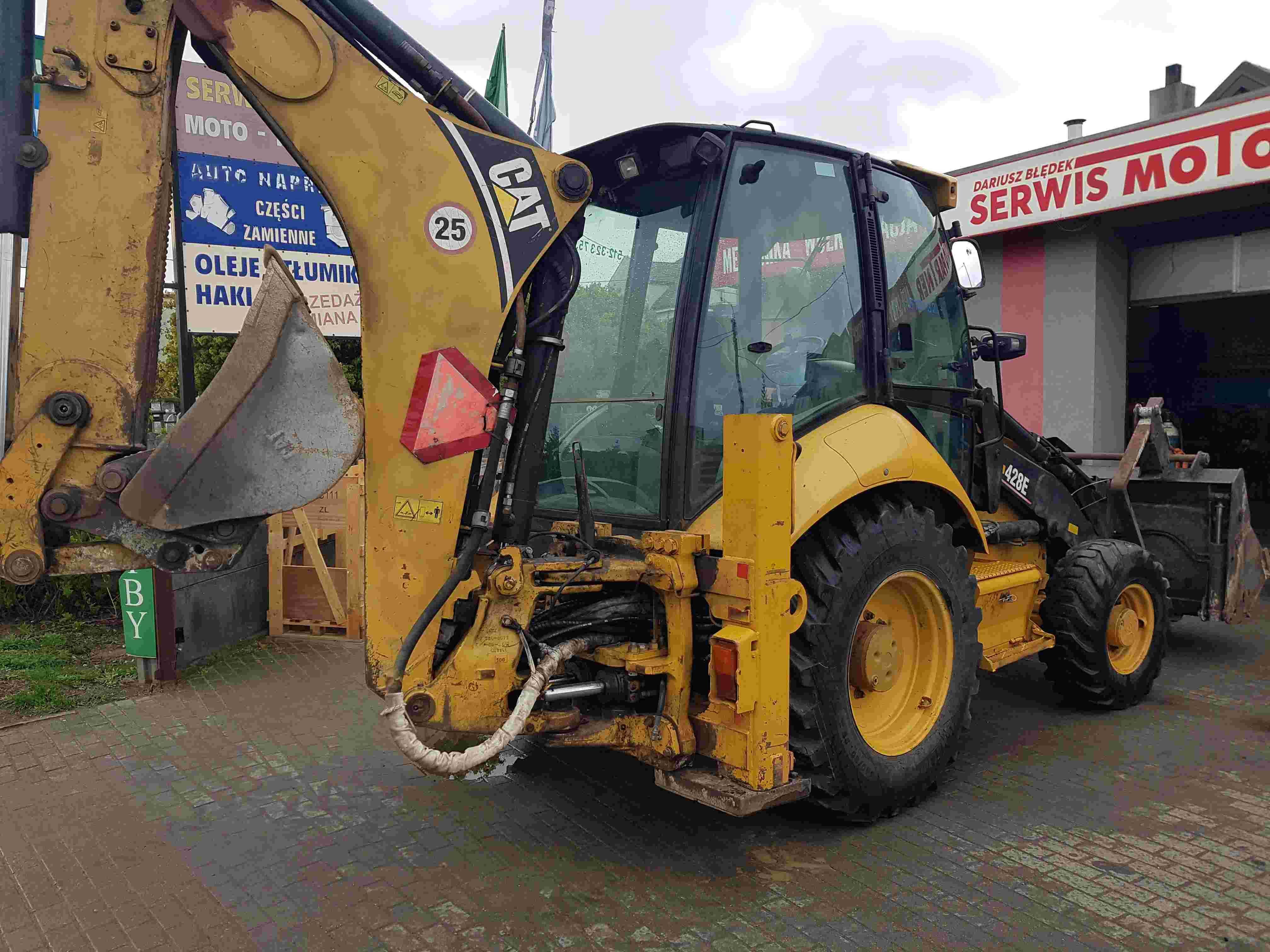 Koparko Ładowarka CAT 428E, JCB 3CX