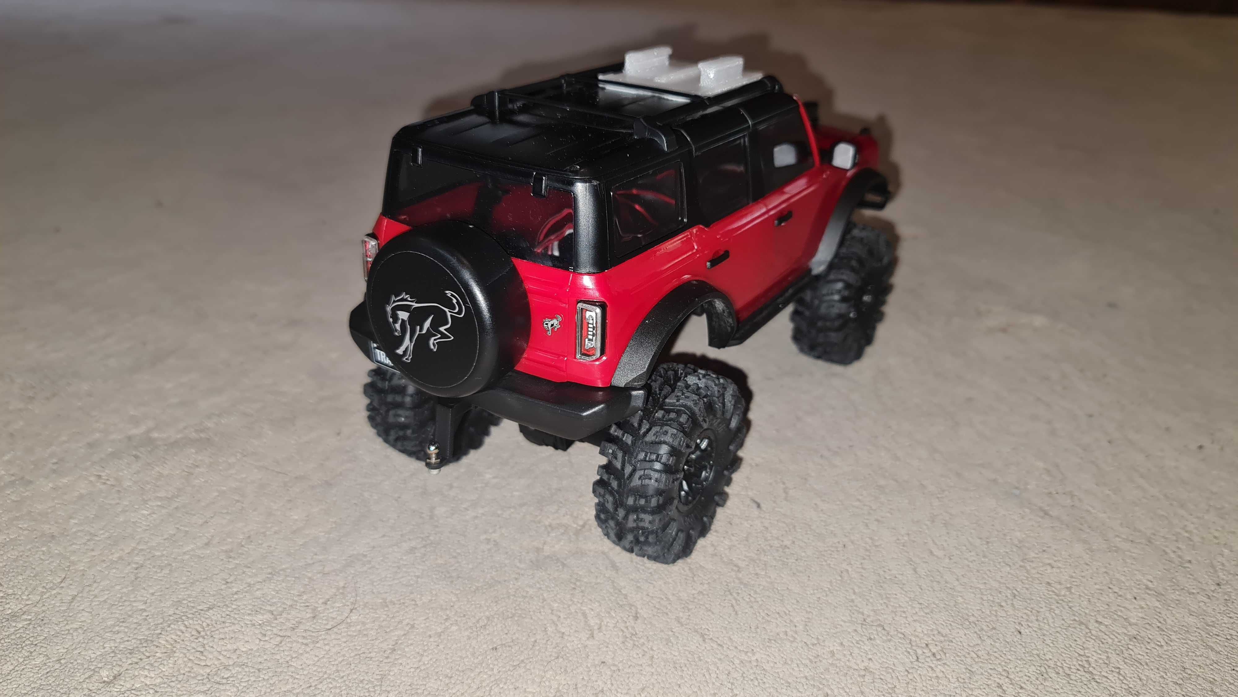 Traxxas TRX-4M Bronco z ulepszeniami, oryginalnym opakowaniem.