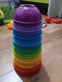 Fisher Price okrągłe kubeczki, wieża