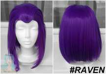 Młodzi tytani Teen Titans cosplay wig fioletowa peruka Raven krótka
