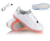 Buty świecące LED niskie z brokatem Ledowe Podświetlane pobran 39 38 3