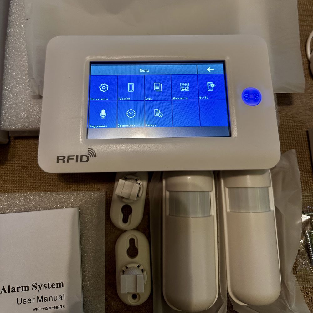 Alarm bezprzewodowy TUYA wi-fi, sim, duży zestaw