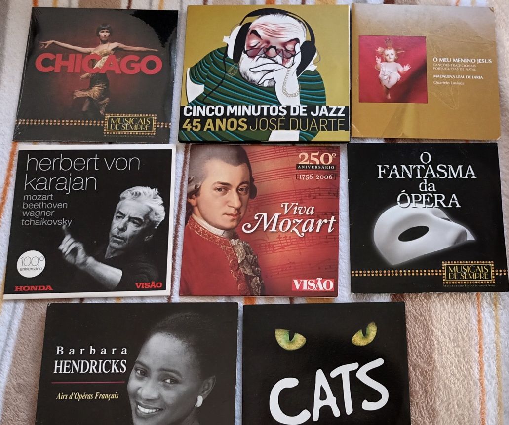 8 cd's jazz e musicais