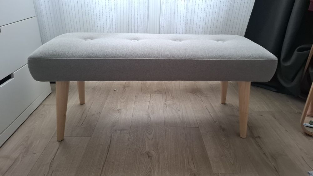 Ławka siedzisko szara jasna EGEDAL Jysk 110cm